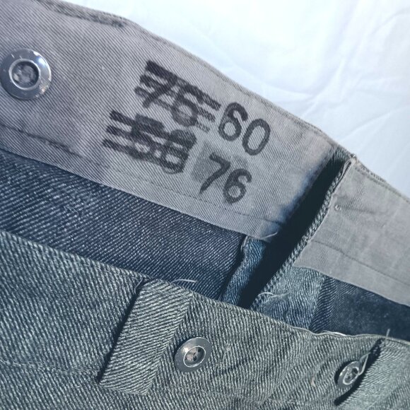 Vintage Swiss Army Work Pants 46x31 Buttonfly 1976 70's Mens Trousers - Picture 5 of 7